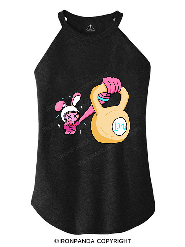Fitness Pink Rabbit TRI ROCKER COTTON TANK