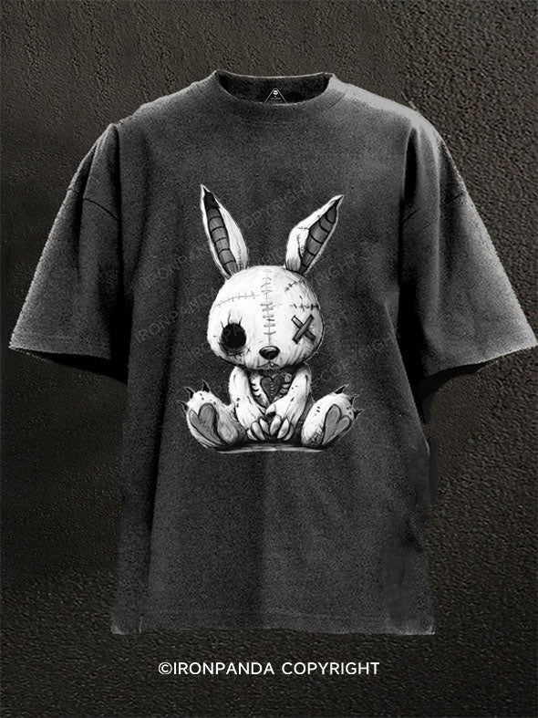 Devil Rabbit Washed Gym Shirt
