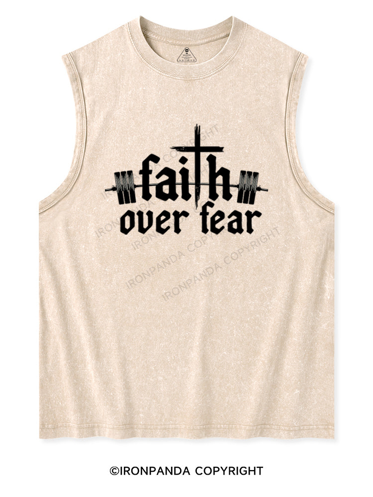 FAITH OVER FEAR Washed Tank