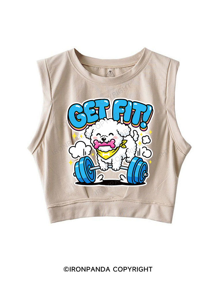 GET FIT SLEEVELESS CROP TOPS
