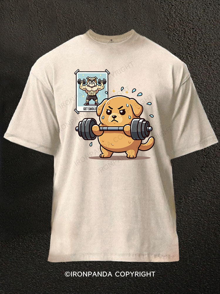 Get swole Washed Gym Shirt