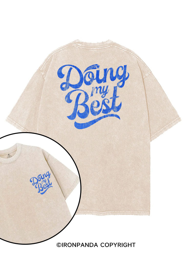 Doing My Athletic Best printed Gym Shirt