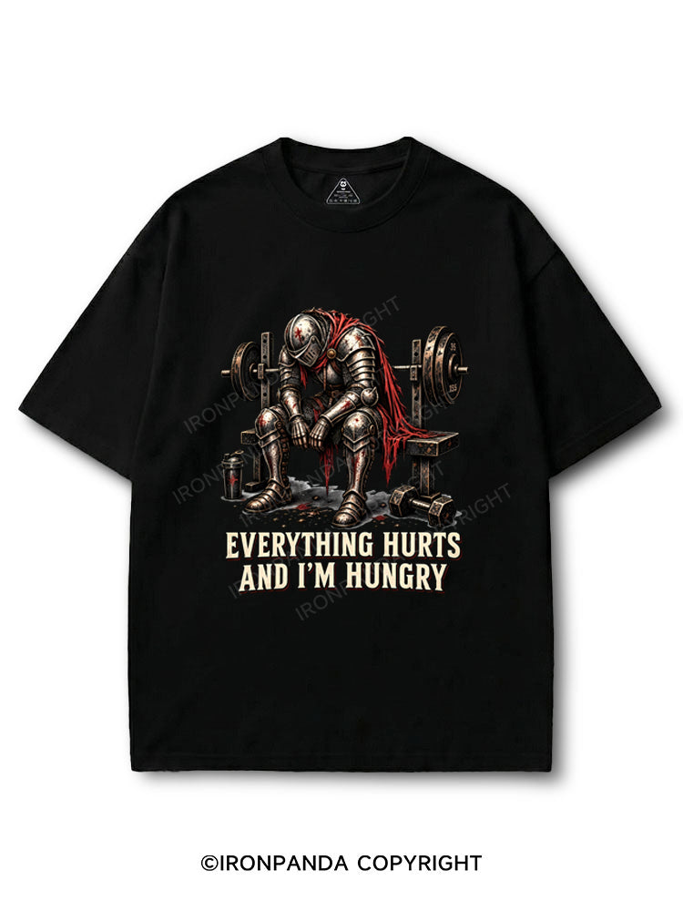 Everything Hurts And Im Hungry Funny Gym Knight COTTON PUMP COVER