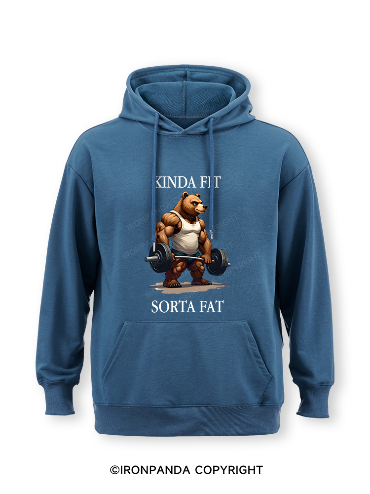 KINDA FIT SORTA FAT MUSCLE BEAR Classic Gym Hoodie