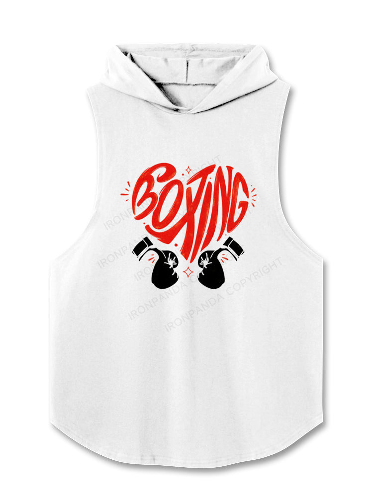 Boxing Gloves with Heart Hooded Tank