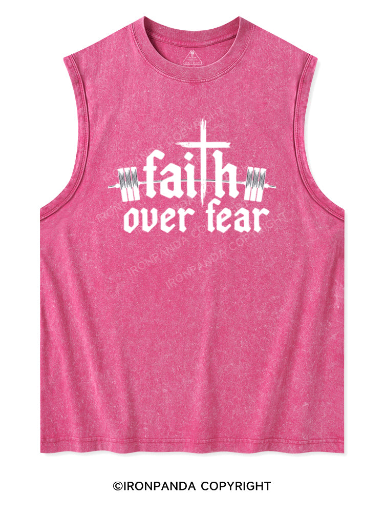 FAITH OVER FEAR Washed Tank