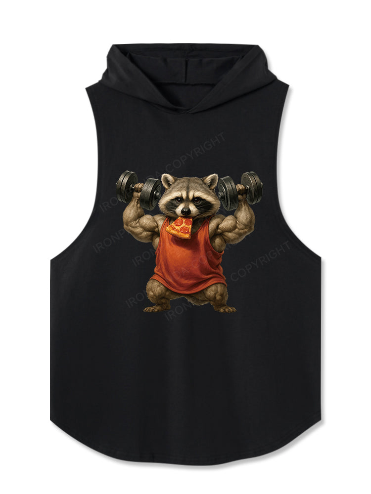 Muscle Raccoon Hooded Tank