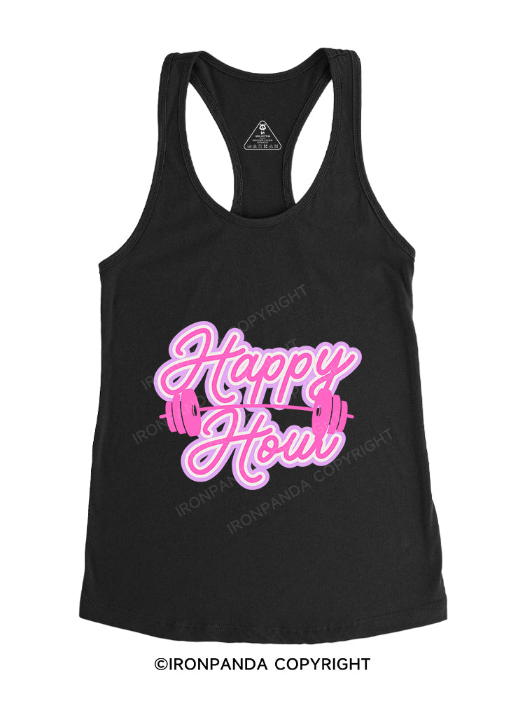 HAPPY HOUR Gym Racerback Tank