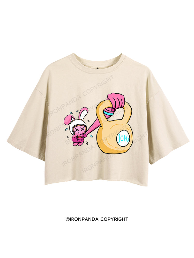 Fitness Pink Rabbit CROP TOPS