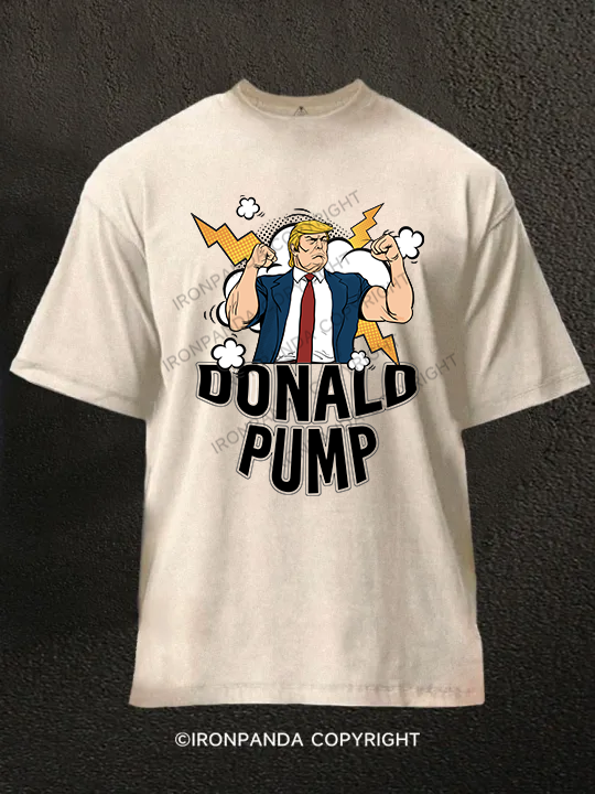 DONALD PUMP Washed Gym Shirt