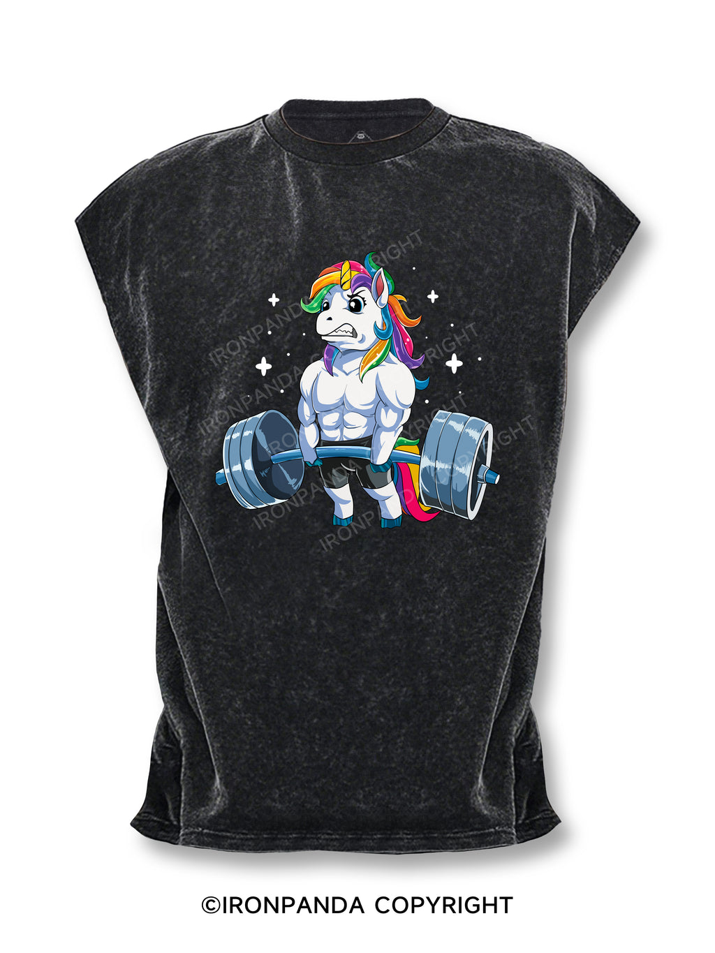 Weightlifting Unicorn Cut Off Tank