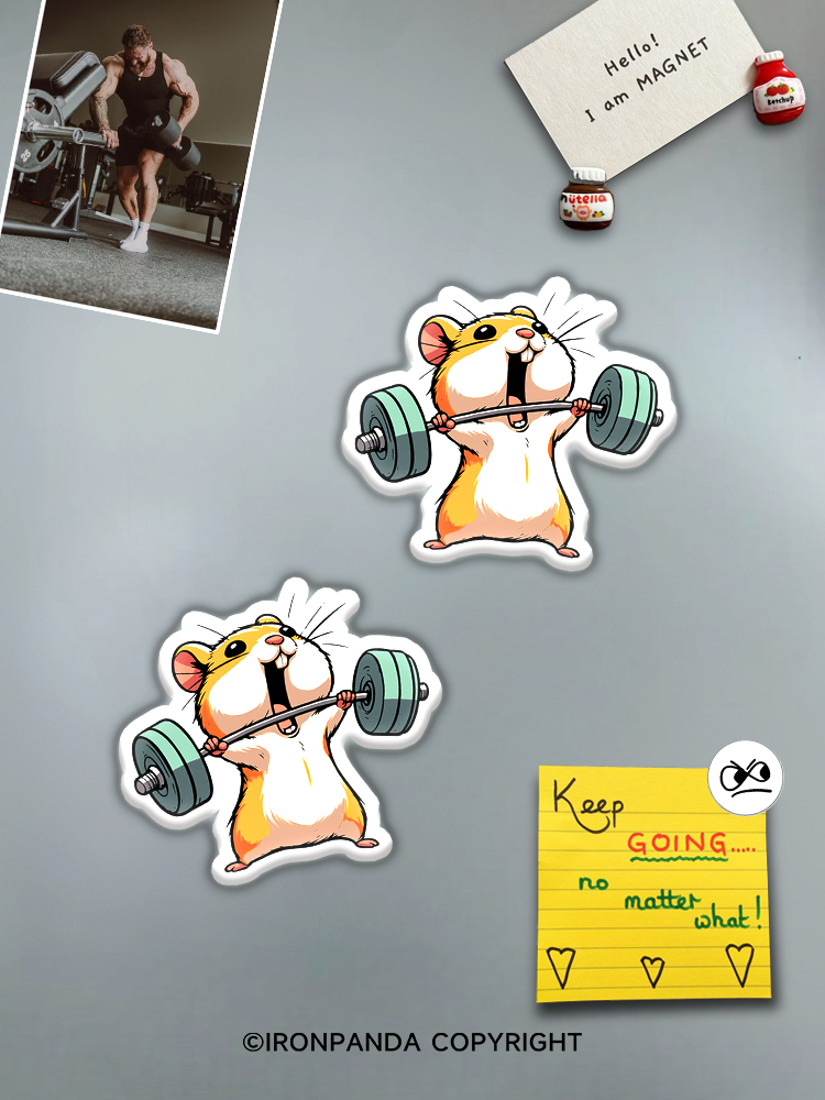 IronPanda Go hammie or go home Fridge Magnet