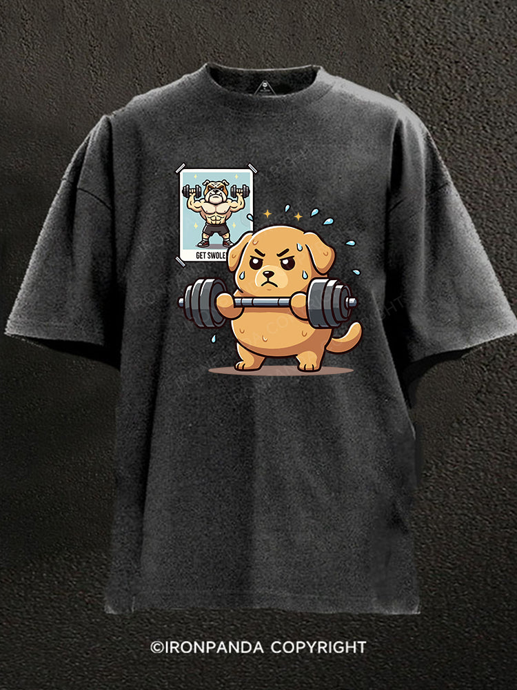 Get swole Washed Gym Shirt