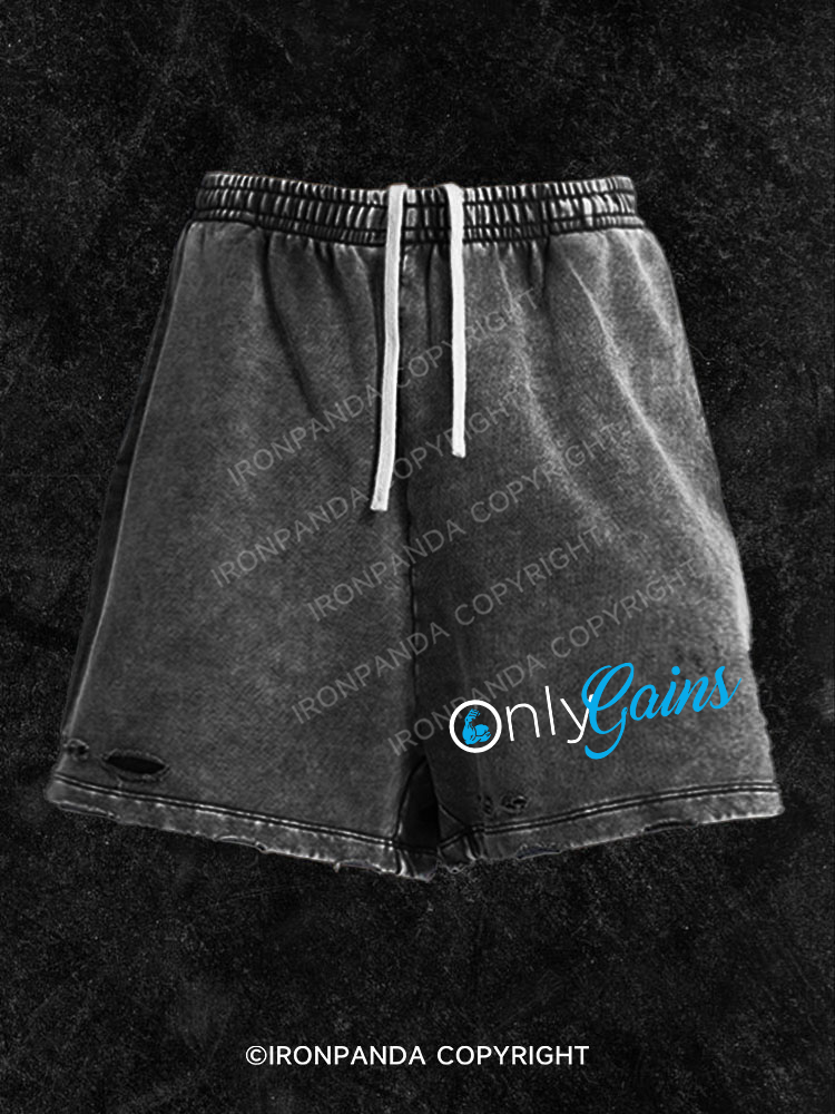 only gains Washed Gym Shorts