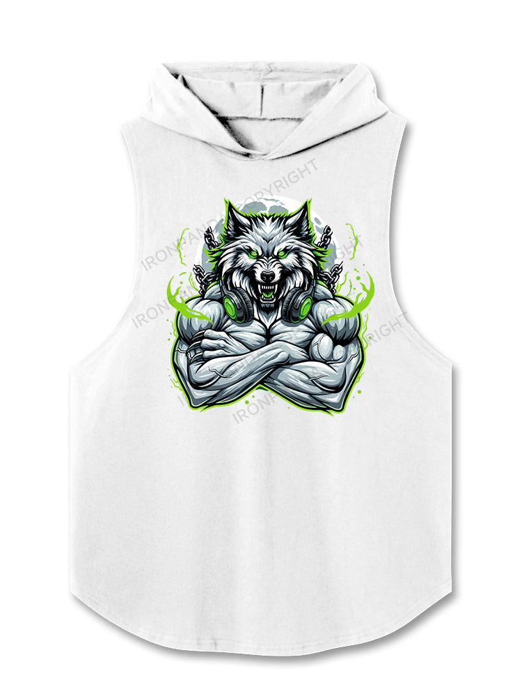 Muscle Wolf Hooded Tank