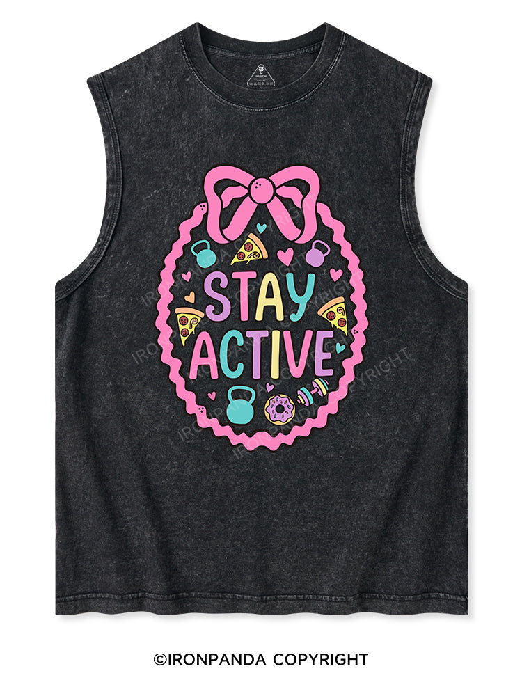 STAY ACTIVE Washed Tank