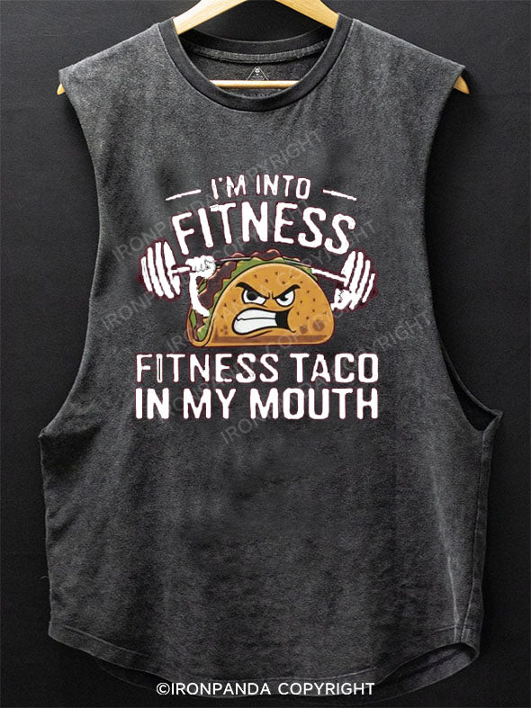 I'M INTO FITNESS Scoop Bottom Cotton Tank