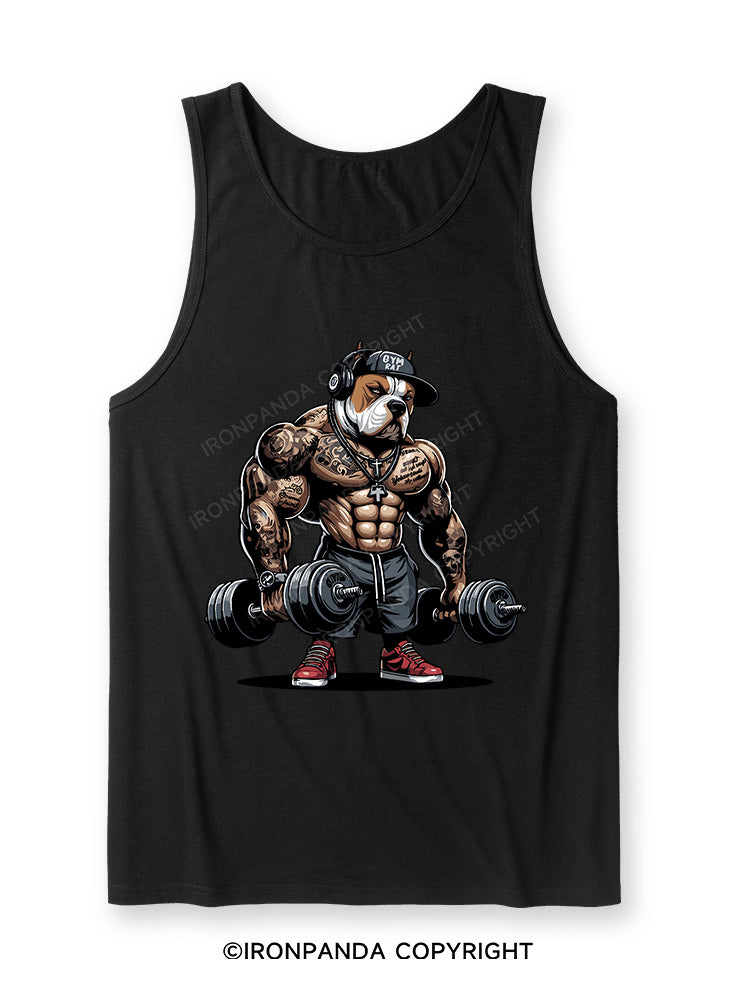bulldog weightlifting Ultra Soft Heather Tank