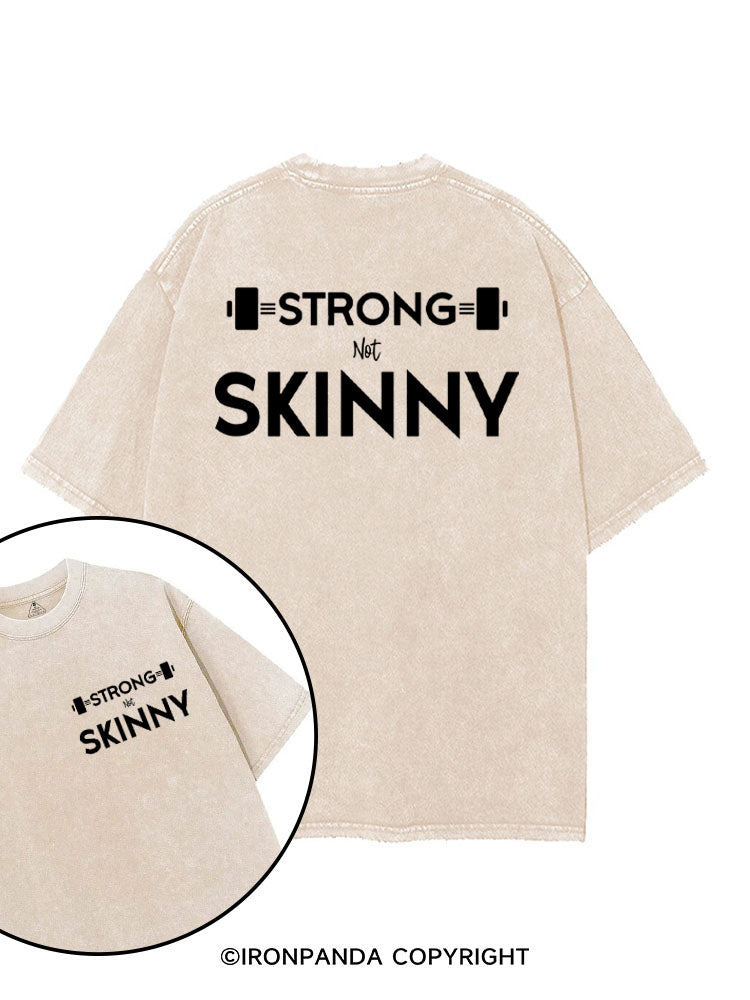 Strong not skinny printed Gym Shirt