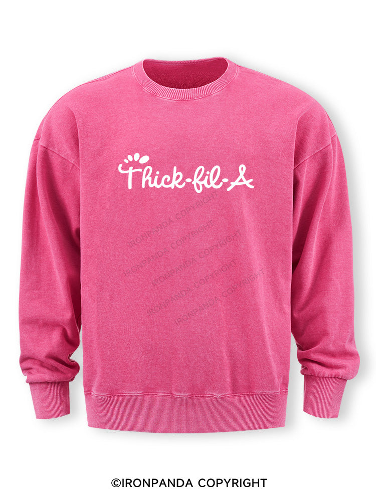 thick-fil-a Washed Sweatshirt