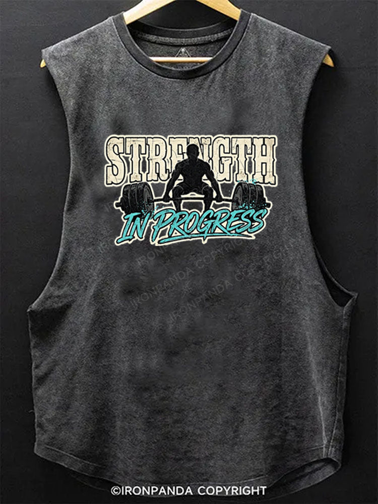 Strength in Progress Scoop Bottom Cotton Tank