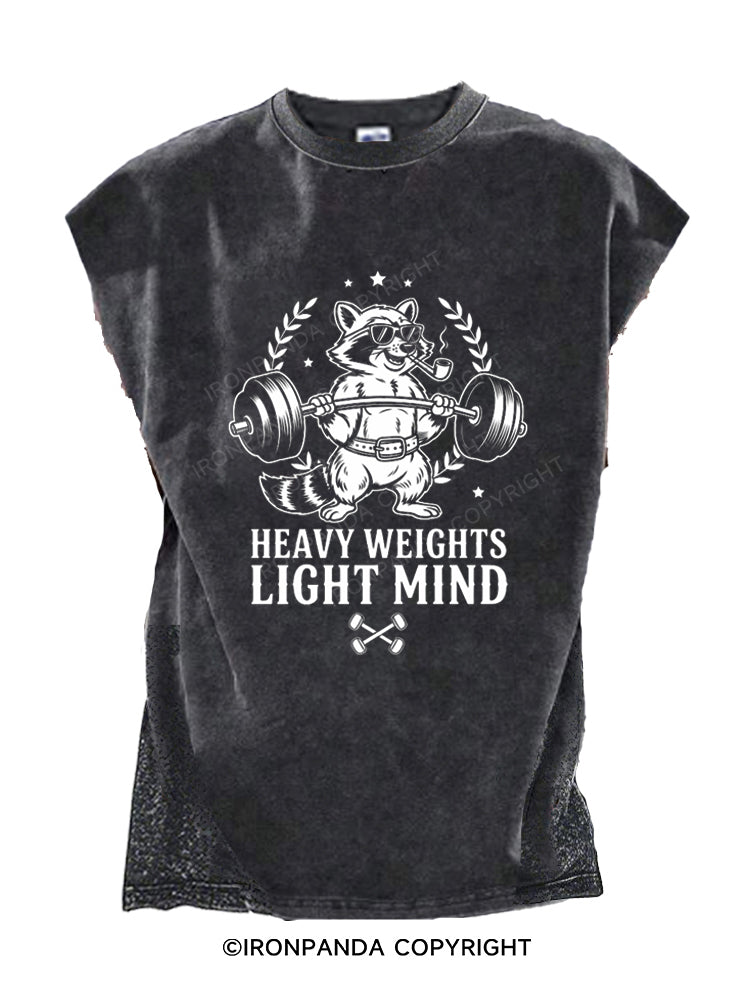 Heavy Weights Light Mind Cut Off Tank