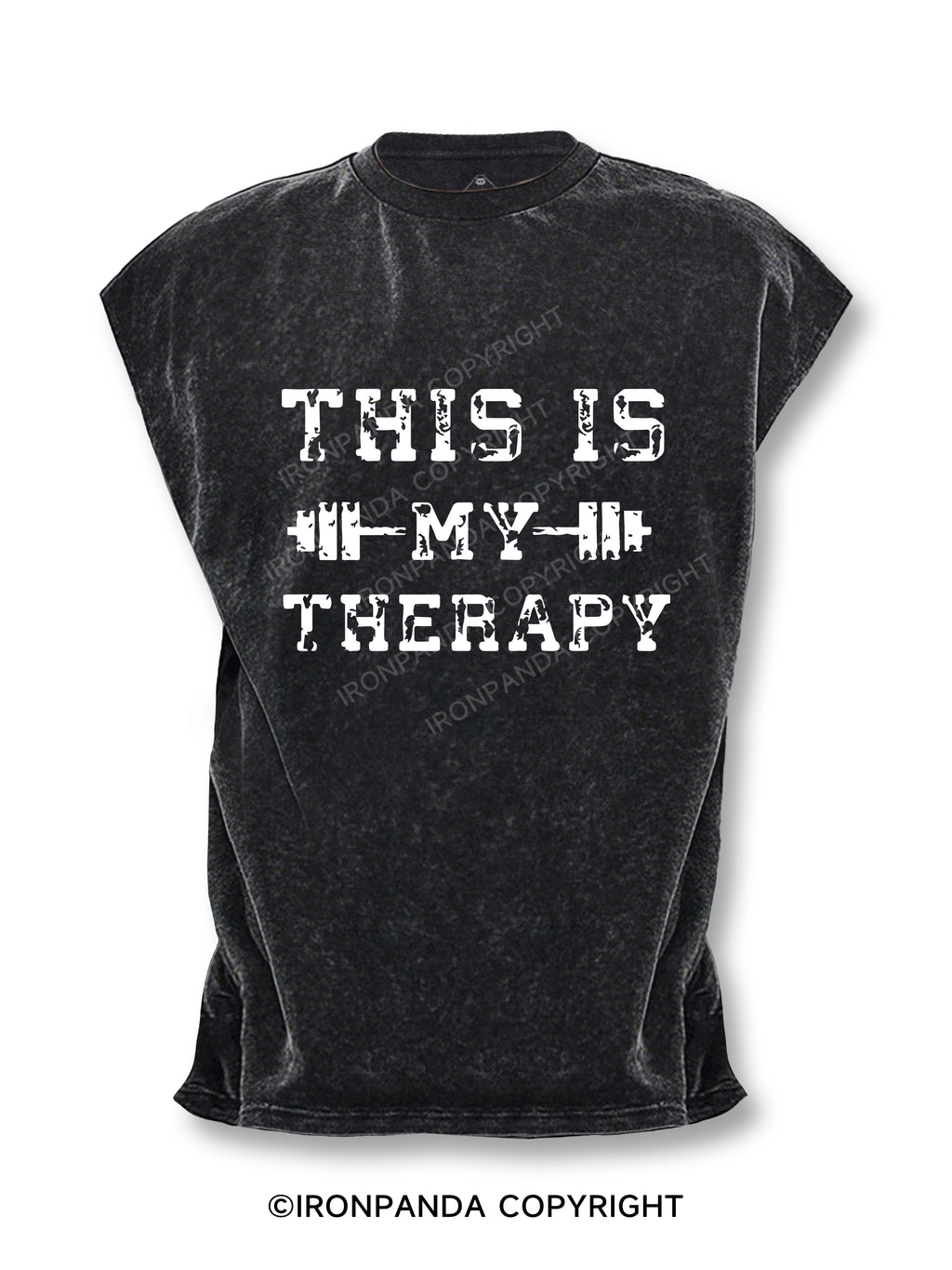 This is My Therapy Cut Off Tank