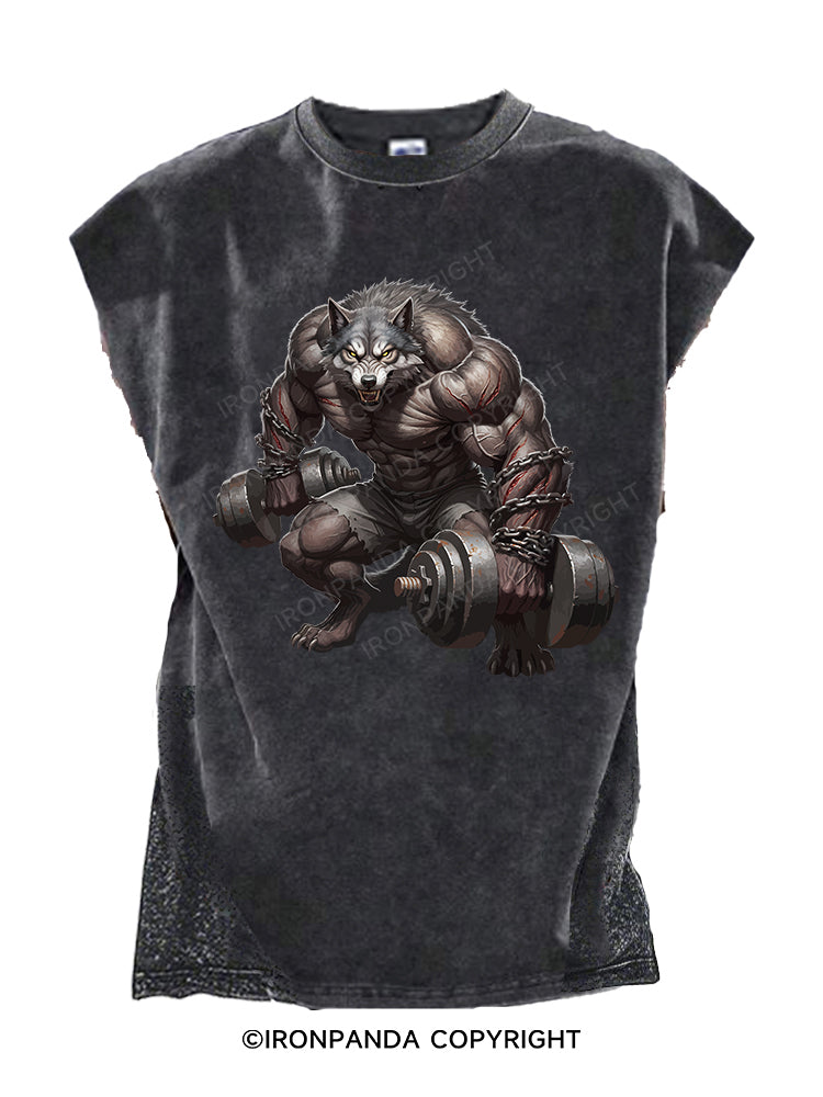 Barbell Wolf Cut Off Tank