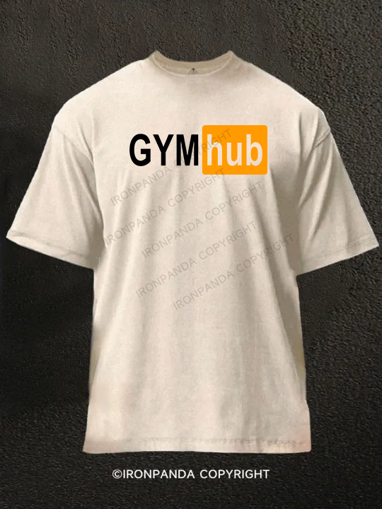 Gym Hub Washed Gym Shirt