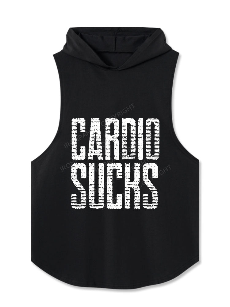 Cardio Sucks Hooded Tank