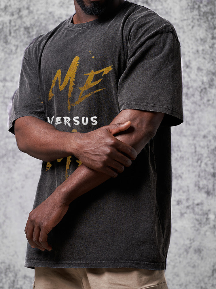 me versus me Washed Gym Shirt