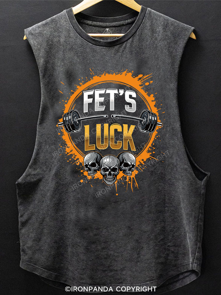 FET’S LUCK Scoop Bottom Cotton Tank