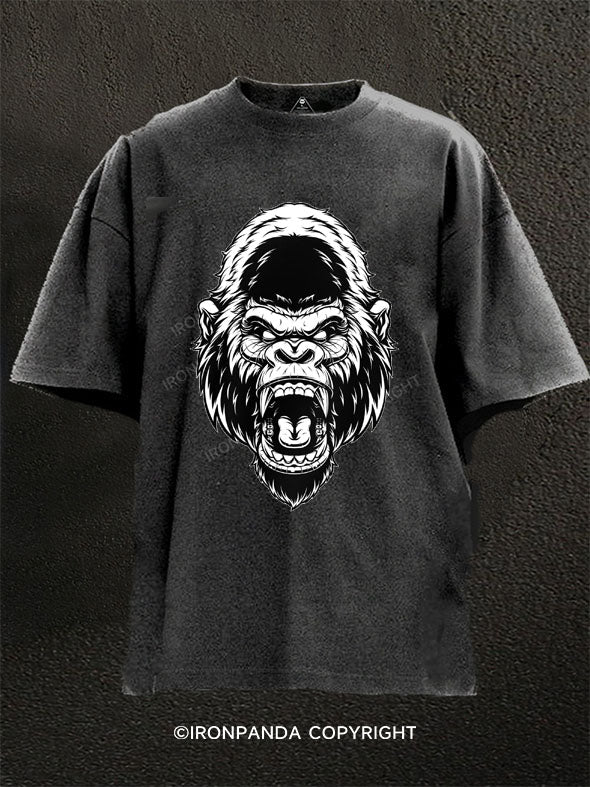 Angry Gorilla Washed Gym Shirt
