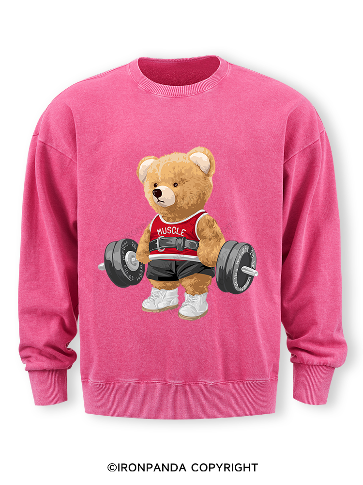 EXERCISE BEAR Washed Sweatshirt