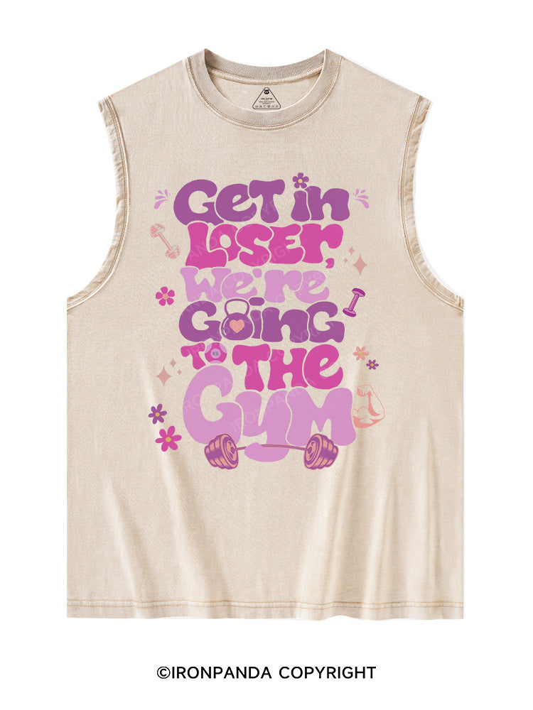 We're Going to Gym Washed Tank