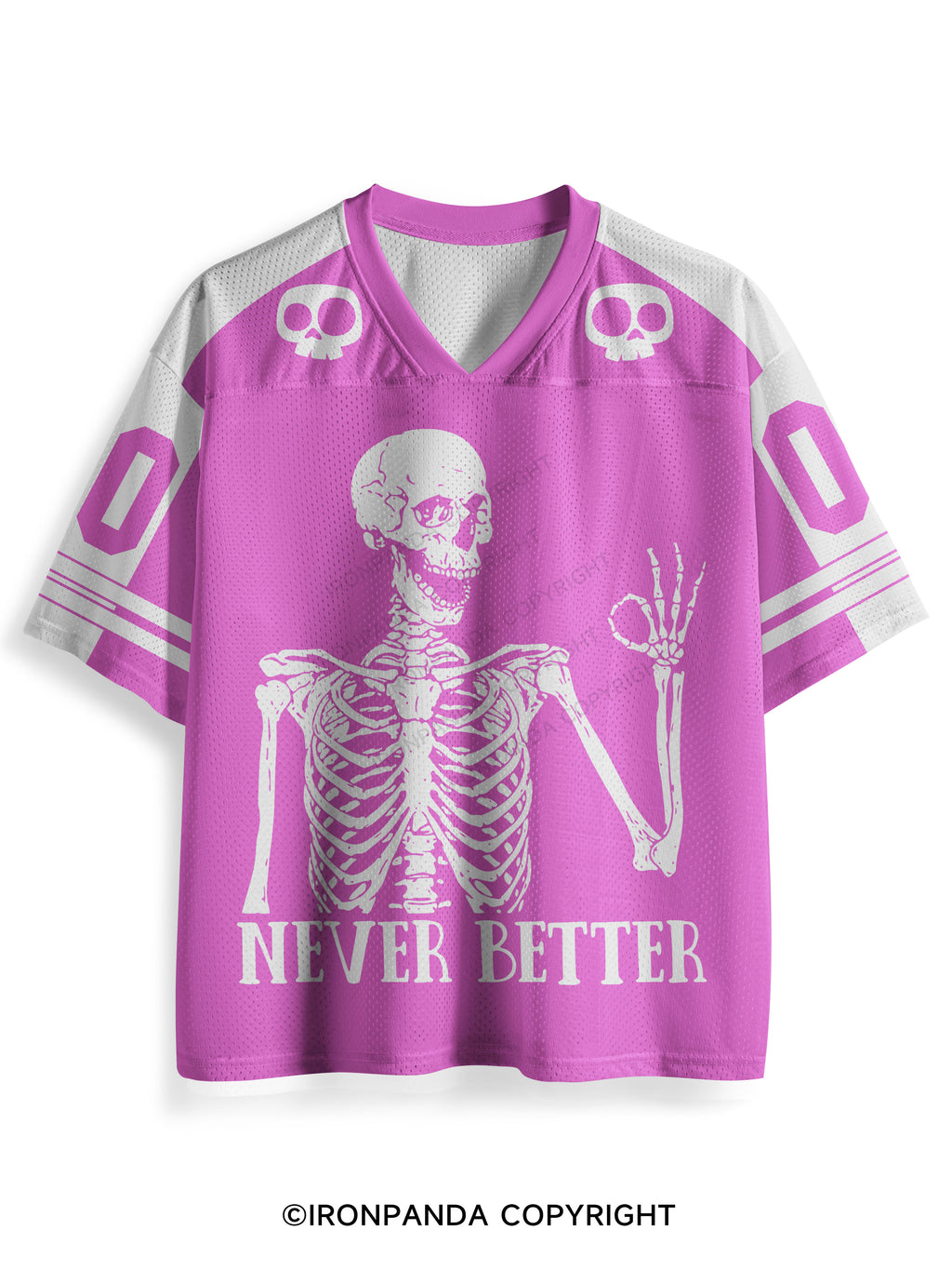 Never Better Skeleton Mesh Jersey