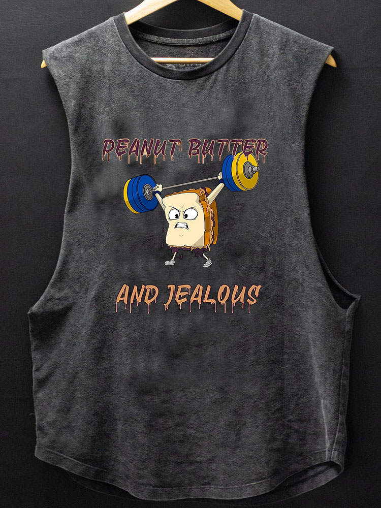Peanut Butter and Jealous Scoop Bottom Cotton Tank