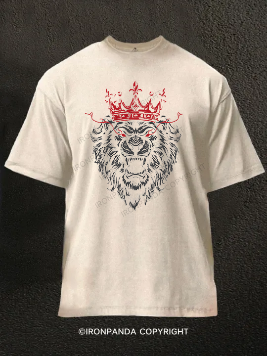 Lion King Washed Gym Shirt