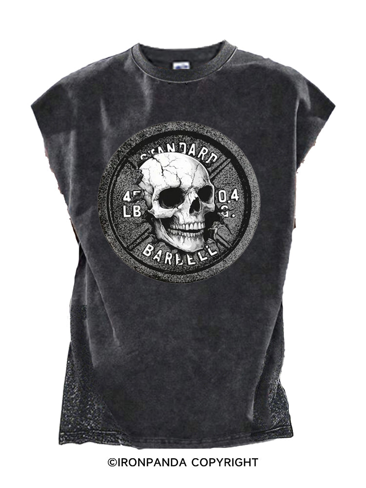 Skull Weight Plate Cut Off Tank