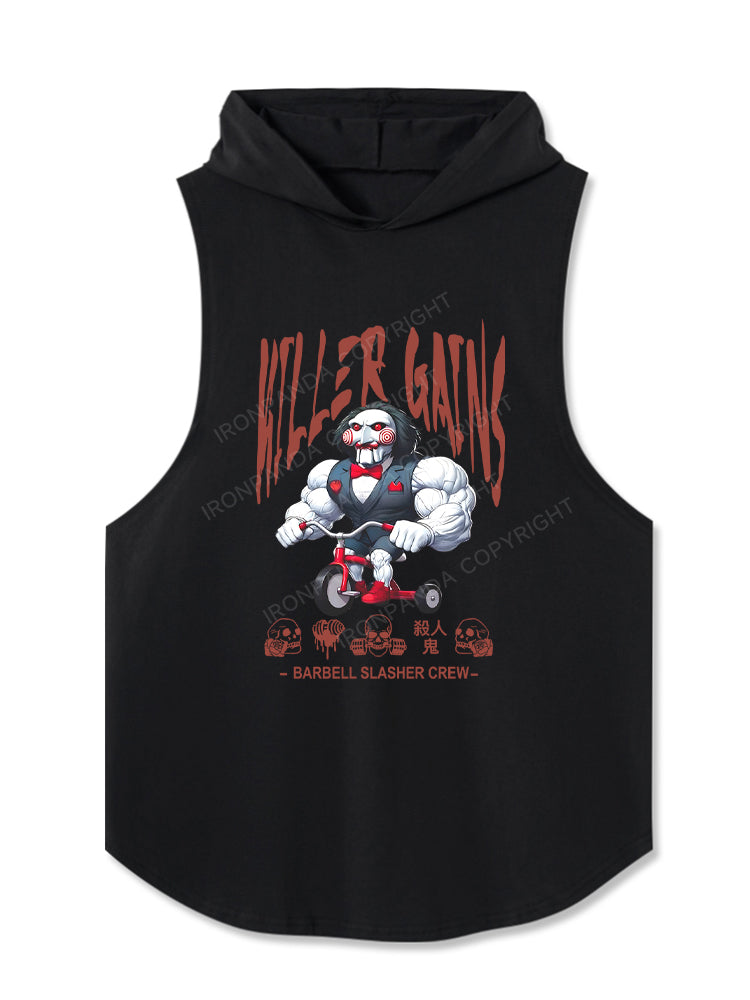 Kawaii Horror：barbell slasher crew Hooded Tank