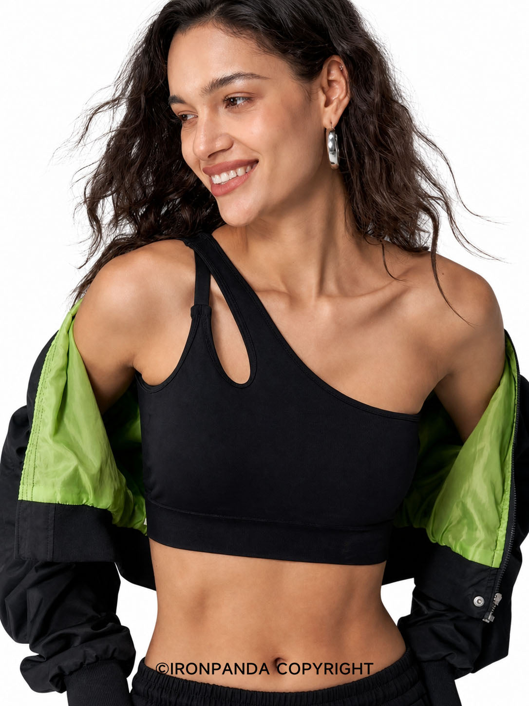 Single‑Strap One‑Shoulder Sports Bra