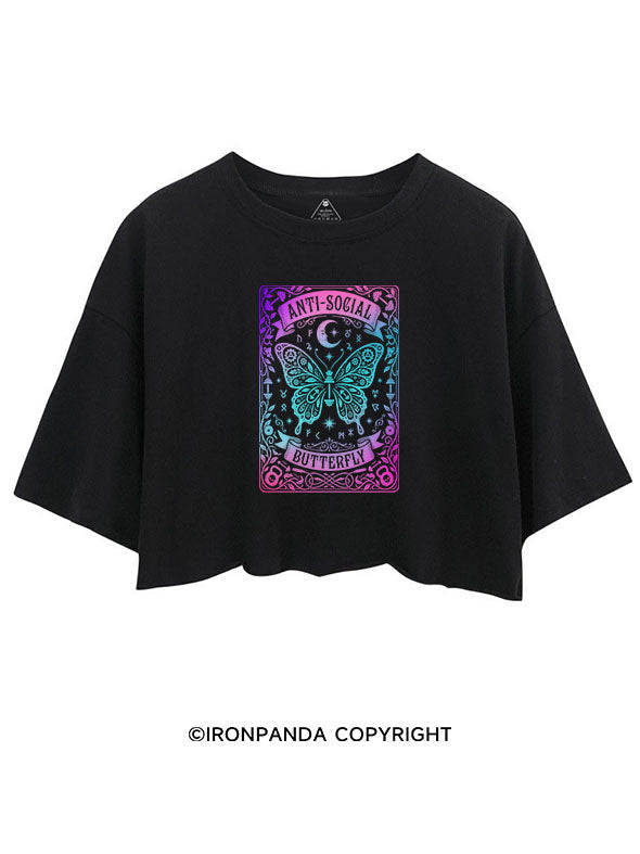 Anti-social Butterfly CROP TOPS