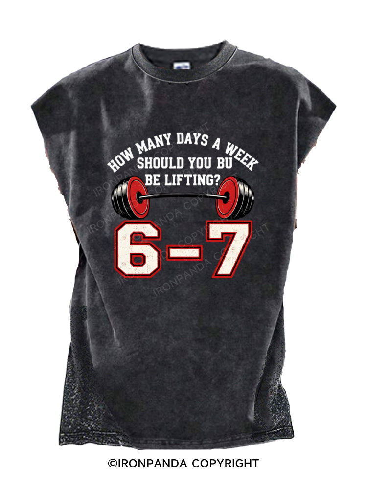 6–7 Days a Week Gym Cut Off Tank