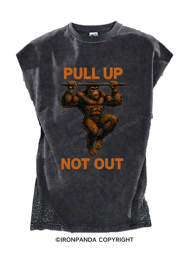 Bigfoot Pull Up Not Out Fitness Cut Off Tank
