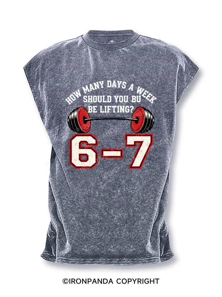 6–7 Days a Week Gym Cut Off Tank