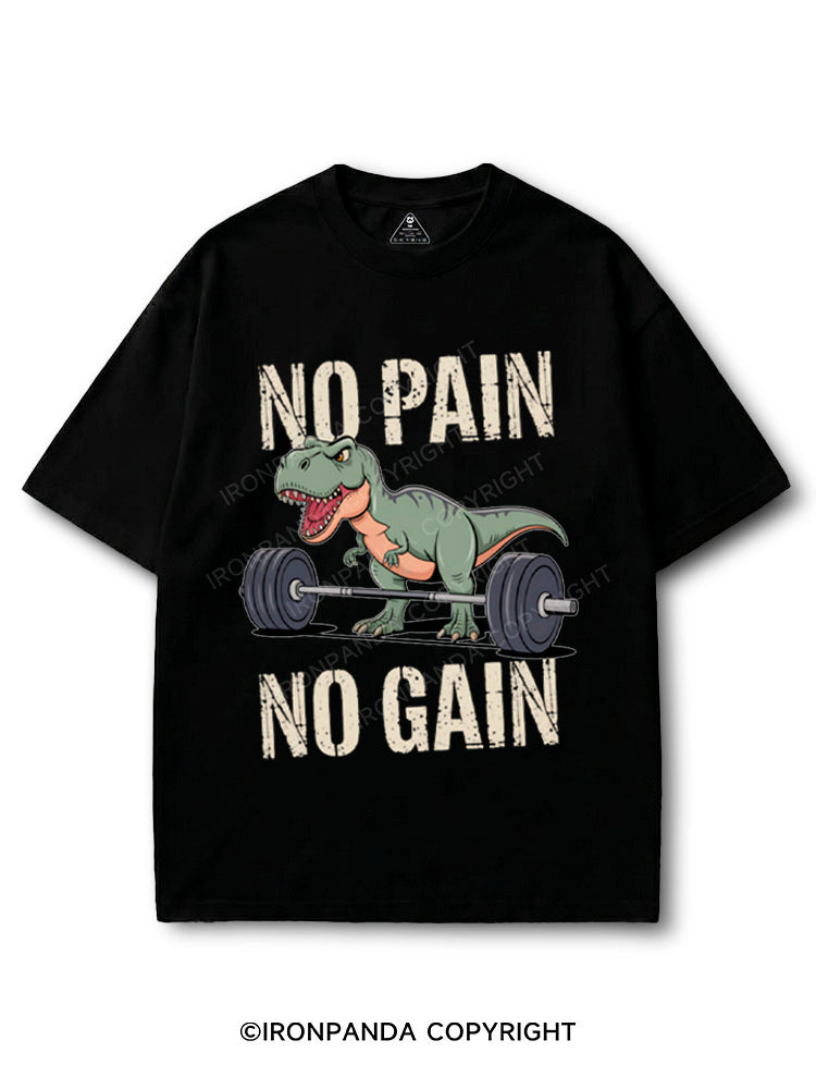 Funny Dinosaur Gym No Pain No Gain T-Rex COTTON PUMP COVER