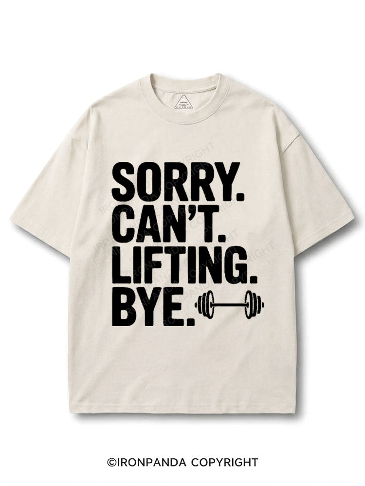 Sorry. Can’t. Lifting. Bye. COTTON PUMP COVER