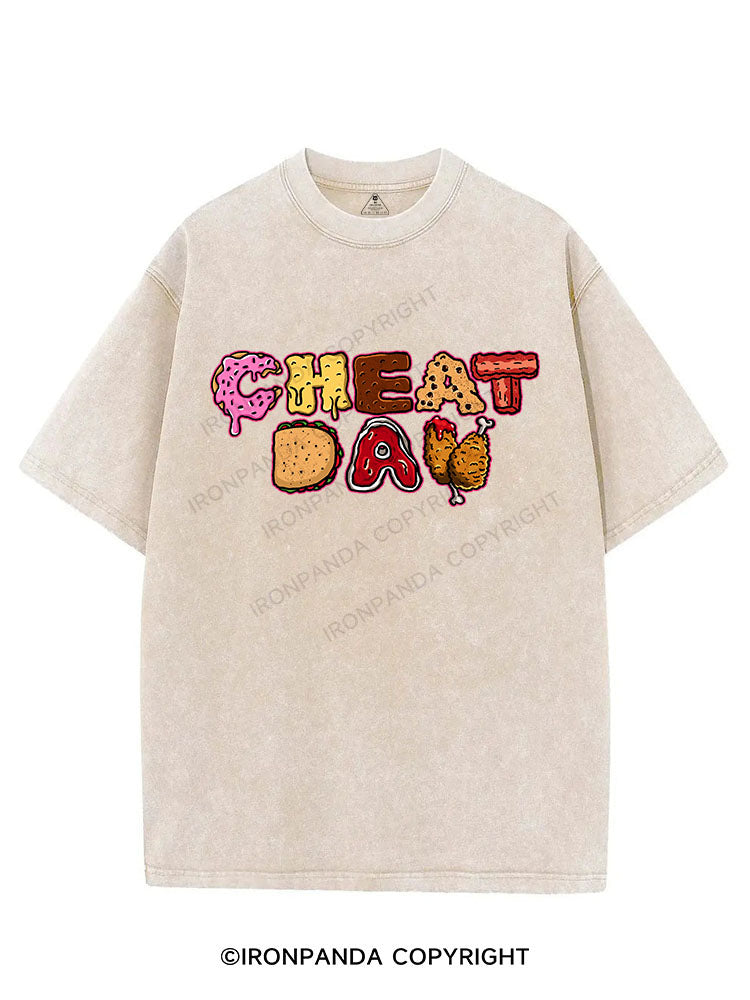 CHEAT DAY VINTAGE GYM SHIRT