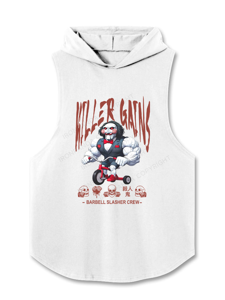 Kawaii Horror：barbell slasher crew Hooded Tank