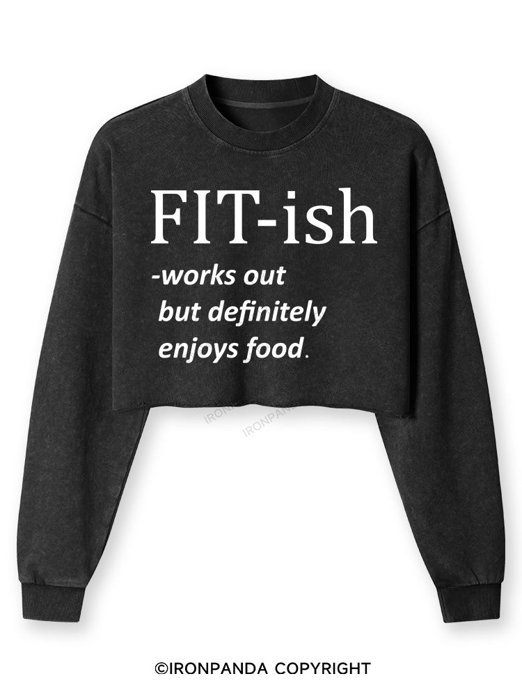FIT-ISH Washed Long-Sleeve Crop Top